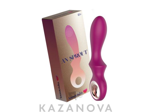 Вибратор Anasteisha AN Sprout с функцией расширения фиолетовый
